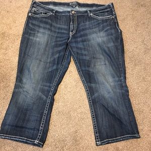 Silver Suki Capris! Size 24